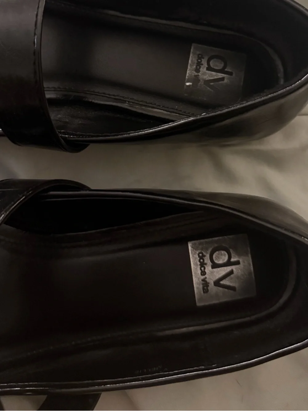 Dolce Vita Black Patent Leather Mary Janes